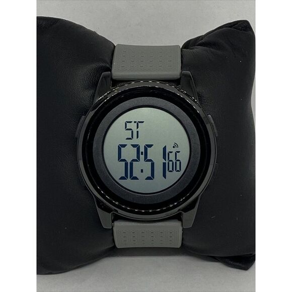 Yuink 1502 Men's Gray Rubber Strap Digital Dial Genuine Quartz Wrist Watch RQ649 - Picture 3 of 12